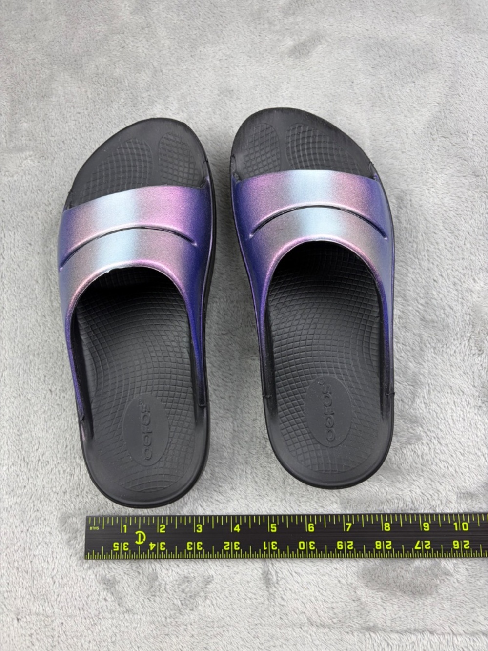 OOFOS OOahh Luxe Slide Recovery Sandals Women's Size 8 - Picture 7 of 10